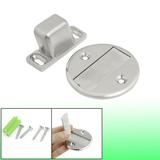 Home Office Stainless Steel Holder Gate Floor Stop Magnetic Stopper Silver Tone - Silver Tone