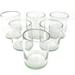 Dos Suenos Hand Blown Mexican Drinking Glasses - Set of 6 Natural Clear Tumbler Glasses (10 oz each)