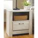 Bellaby Whitewash Nightstand