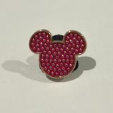 Disney Toys | 3/$35! Pink Mickey Mouse Head Raised Dots Disney Trading Pin Raised Polka Dot | Color: Gold/Pink/Red | Size: Osbb