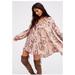 Free People Dresses | Free People Just Two Of Us Pink Floral Dress/Tunic Top Xs | Color: Pink | Size: Xs