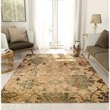 White 36 x 24 x 0.5 in Indoor/Outdoor Area Rug - Wade Logan® Adelayda Patchwork Machine Woven Brown/Beige Indoor/Outdoor Area Rug | Wayfair