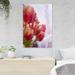 Red Barrel Studio® Yellow & Red Tulips In Bloom 1 - 1 Piece Rectangle Graphic Art Print On Wrapped Canvas in White | 36 H x 24 W x 2 D in | Wayfair