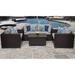 Belle 5 Piece Outdoor Wicker Patio Furniture Set 05b