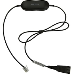 JABRA Anschlusskabel GN1221 glatt, QD auf RJ9