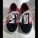 Vans Shoes | Boys Vans Old Skool Sneakers Red With Black Suede Size 10.5 Toddler | Color: Black/Red | Size: 10.5b