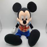 Disney Toys | Disney Parks Mickey Cast Member Large Stuffed Plush Toy | Color: Blue | Size: Osbb