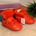 Coach Shoes | Coach Orange Urban Hiker Baby Shearling Booties 6-9 Month | Color: Orange | Size: Size: 3 (6-9 Month)