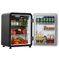 TANGZON Mini Fridge, 42L/68L Compact Portable Refrigerator with Auto Defrost, Reversible Hinged Door, Adjustable Temperature and Glass Shelf, Table Top Cooler for Home, Office & Dorm (68L, Black)