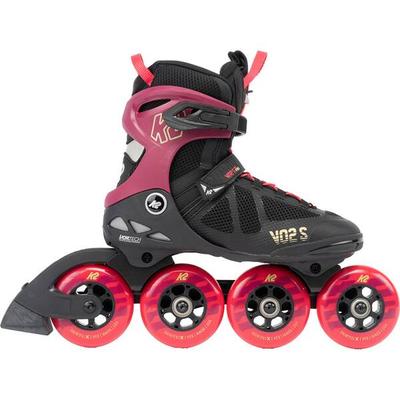 K2 Damen Inlineskates VO2 S 90 PRO SHORT CUFF burgandy_pink, Größe 37 in burgundy_pink