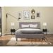 Red Barrel Studio® Radovan Engineered Wood Upholstered Platform 3 Piece Bedroom Set Upholstered in Black/Brown | King | Wayfair