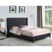 Lark Manor™ Anthelme Tufted Low Profile Platform Bed Upholstered/Linen in Black | 51 H x 61 W x 82 D in | Wayfair 39392E7812A949929161AE69716CC70A