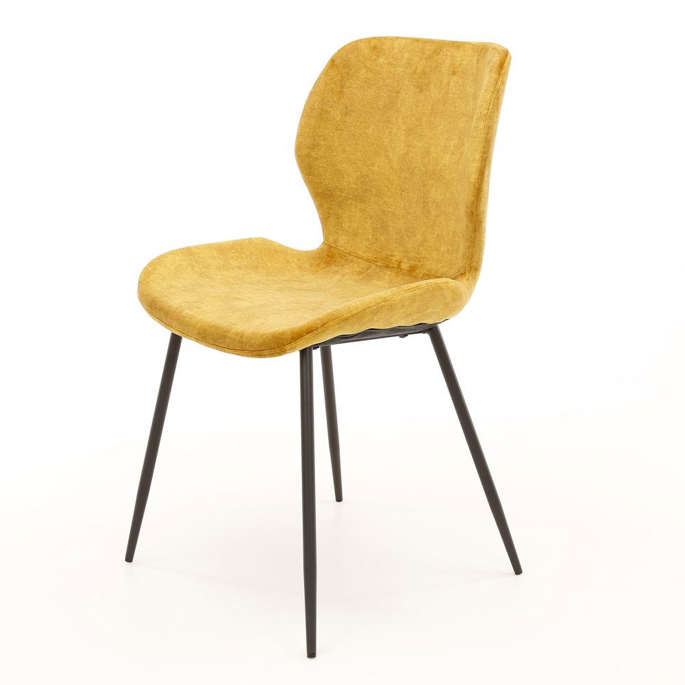 designline »Lalo« Esszimmerstuhl Blau velvet Image