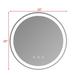 Square Oval Touch LED Bathroom Mirror Tricolor Dimming Lights