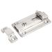 Stainless Steel Gate Lock Safe Door Latch Hasp Spring Bolt 3.6" Long - Silver Tone