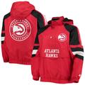 "Men's Starter Red/Black Atlanta Hawks The Pro II Half-Zip Jacket"