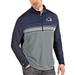 Men's Antigua Navy/Gray Colorado Avalanche Big & Tall Pace Quarter-Zip Pullover Top