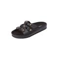 Extra Wide Width Women's The Summer Sandal By Comfortview by Comfortview in Black (Size 7 1/2 WW)