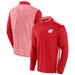 Men's Fanatics Branded Red Wisconsin Badgers Recharged Quarter-Zip Jacket