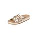 Wide Width Women's The Summer Sandal By Comfortview by Comfortview in Platinum (Size 8 W)