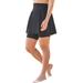 Plus Size Women's 360 Powermesh Swim Skirt by Swim 365 in Black (Size 20)