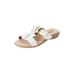 Women's The Dawn Sandal By Comfortview by Comfortview in White (Size 9 1/2 M)