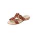 Wide Width Women's The Dawn Sandal By Comfortview by Comfortview in Tan (Size 10 1/2 W)
