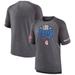 Men's Fanatics Branded Heathered Gray Philadelphia 76ers 2022 Noches Ene-Be-A Core Shooting Raglan T-Shirt