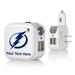 Tampa Bay Lightning Personalized 2-In-1 USB Charger