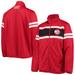 Men's G-III Sports by Carl Banks Red Atlanta Hawks Power Pitcher Full-Zip Track Jacket