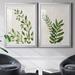 Sand & Stable™ Botanical Wash I - 2 Piece Painting Print Set on Canvas Paper, Solid Wood in Green | 30.5 H x 85 W x 1.5 D in | Wayfair