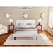 Canora Grey Nama Queen Upholstered Platform 3 Piece Bedroom Set Wood in Red/White/Brown | Wayfair 00EB71B7722441E5942F34A0342304A9