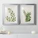 Sand & Stable™ Botanical Wash I - 2 Piece Painting Print Set on Canvas Paper, Solid Wood in Green | 22.5 H x 61 W x 1.5 D in | Wayfair