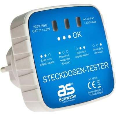 Prüfstecker für Steckdosen mit Kontrollleuchten 230V 16A Image