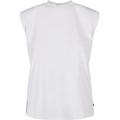 Urban Classics Women's TB5028-Ladies Organic Heavy Padded Shoulder Tank Top T-Shirt, White, XS