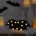 12" LED Lighted Black Bat Halloween Marquee Sign