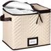 Champagne Flute Storage Box Case - Organizer Chest Holds 12 Stemware Glasses