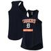 Women's Navy Detroit Tigers Plus Size Racerback Tank Top