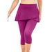 Plus Size Women's Skirted Swim Capri Pant by Swim 365 in Bright Fuchsia (Size 28) Swimsuit Bottoms