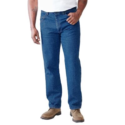 Men's Big & Tall Wrangler® Relaxed Fit Stretch Jeans by Wrangler in Stonewash (Size 52 34)