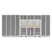 NewAge Products Bold Series 10 Piece Complete Storage System Set in Gray | 77.25 H x 162 W x 18 D in | Wayfair 56982