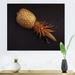 East Urban Home Gold Painted Tropical Fruits on Black II - Print on Canvas Metal | 30 H x 40 W x 1.5 D in | Wayfair