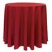 Ultimate Textile Solid Color Round Tablecloth Polyester in Red | 102 W x 102 D in | Wayfair 3PK1-102R-133