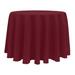 Ultimate Textile Solid Color Round Tablecloth Polyester in Red | 102 W x 102 D in | Wayfair 3PK1-102R-129