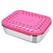 Prep & Savour Luby Large Cinco Stainless Steel Bento Box Stainless Steel in Pink | 1.75 H x 8 W x 6 D in | Wayfair E3EAADC8A29849FCA86C0D7AEEDB5BA5