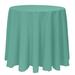 Eider & Ivory™ Jonina Solid Color Round Tablecloth Polyester in Green | 102 W x 102 D in | Wayfair E0FDF7120FB14DBD96557F6CE341F591