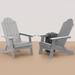 WINSOON All Weather HIPS Outdoor Folding Adirondack Chairs Outdoor Garden Patio Chairs set of 2