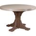 Poly Lumber Round Dining Table Set with 28" Benches