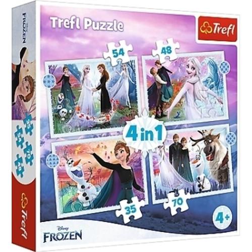 Disney Frozen, 4 in 1 Puzzle (Kinderpuzzle)