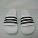 Adidas Shoes | Adidas Men Adilette Shower Slides Cloud White/Core Black 12 Aq1702 Adi013 | Color: Black/White | Size: 12